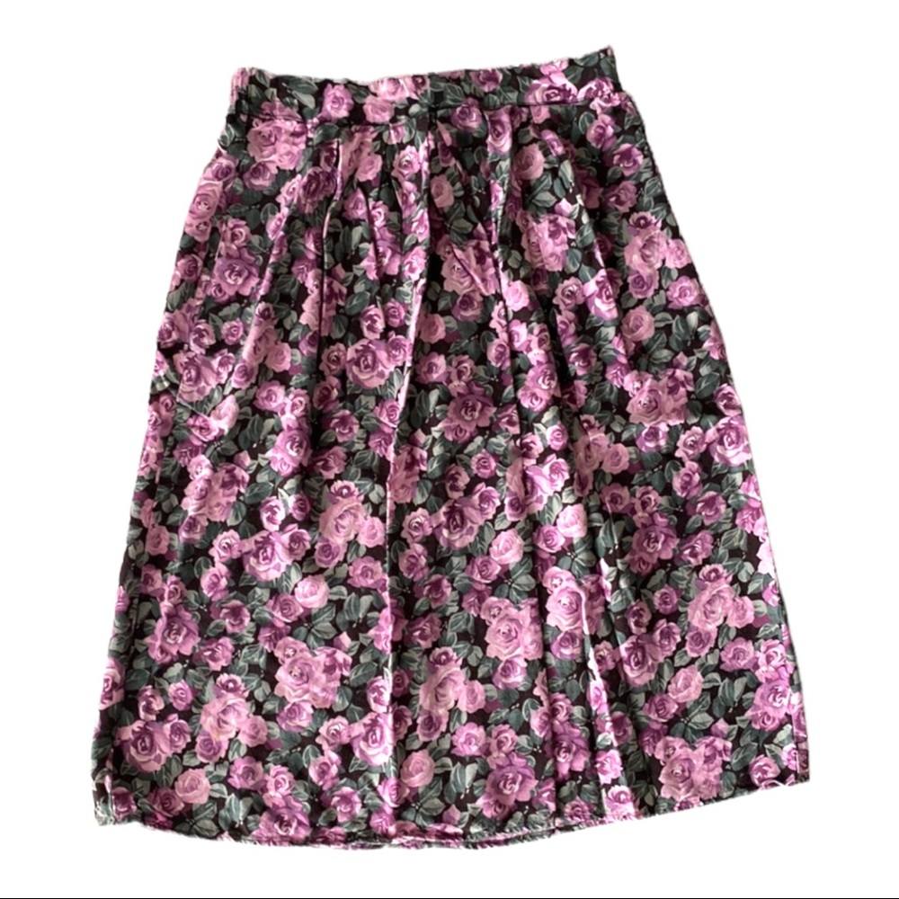 Vintage floral skirt, size 12